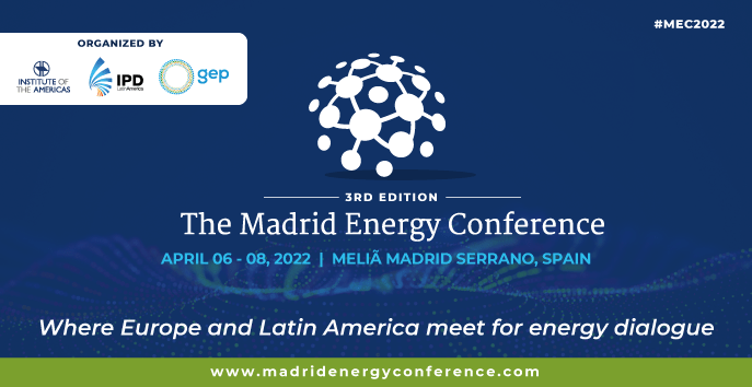 Attend the Madrid Energy Conference from 6-8 Apr. 2022
