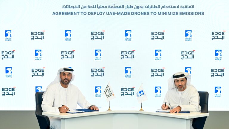 ADNOC Partners with EDGE to Use UAE-made Drones to Minimize Emissions