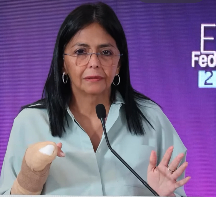 Venezuela’s Delcy Rodríguez calls Guyana a pawn of Marco Rubio and ExxonMobil [statement]