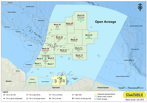 Hess Corporation exits block 59 offshore Suriname