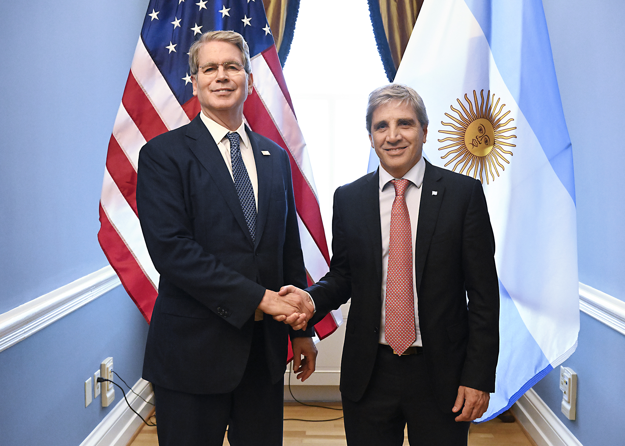 Bessent welcomes Argentina’s economic minister Luis Caputo to discuss financial options