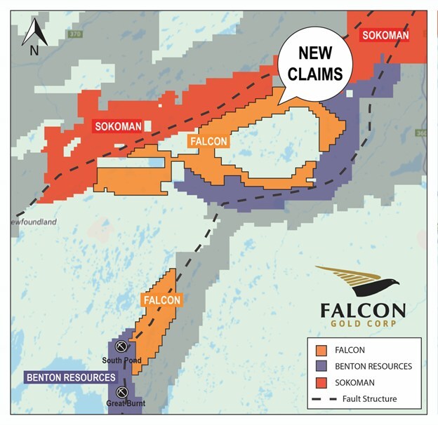 Falcon Gold expands position bridging the Crippleback trend and Stony Lake Caldera