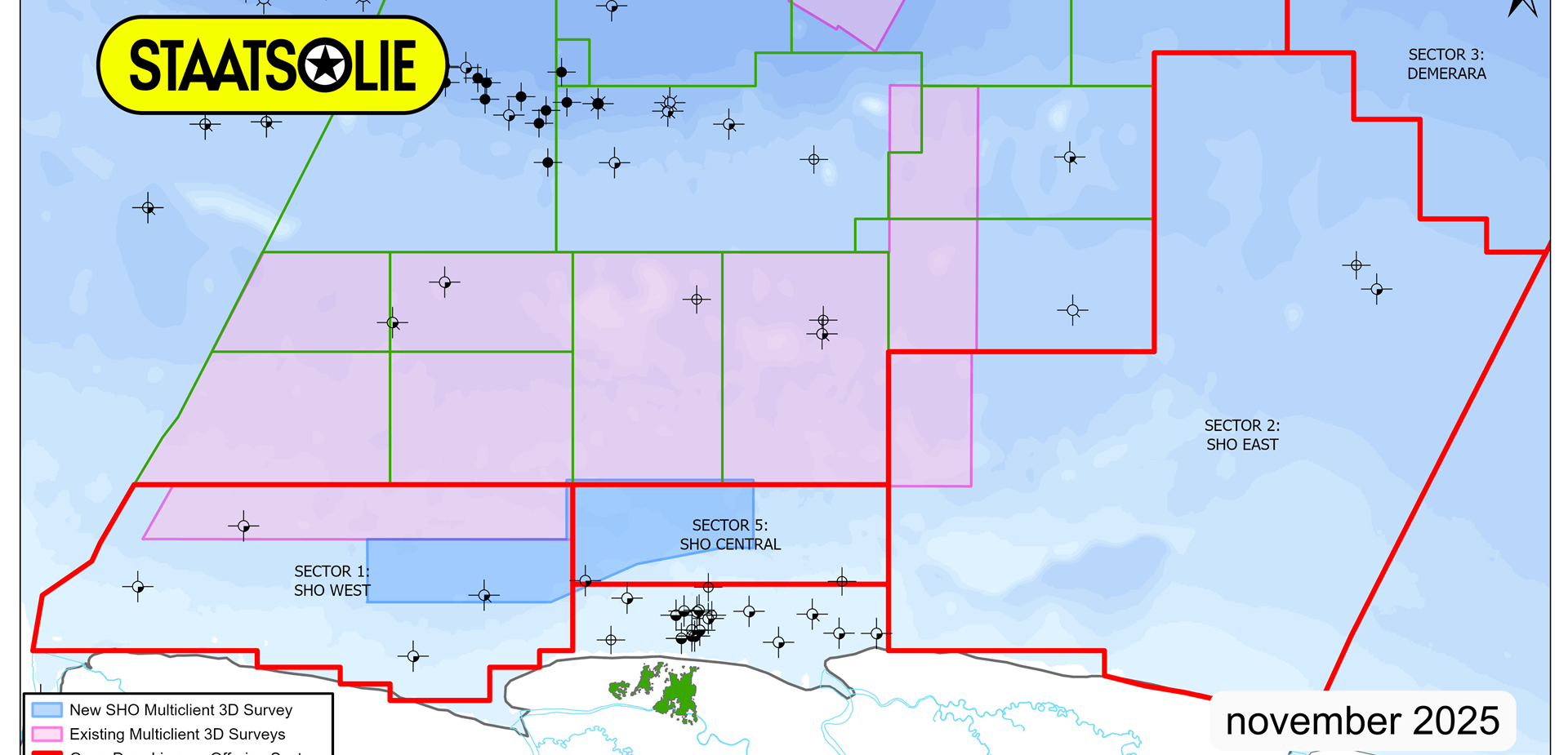 Staatsolie, BGP Offshore and TGS start Suriname shallow offshore seismic study 